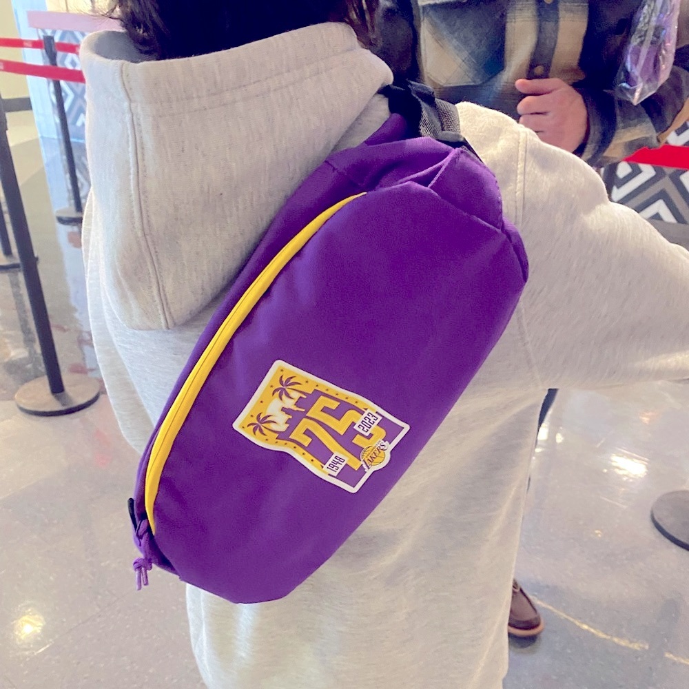 Los Angeles Lakers 75th Anniversary Sling Bag  — SGA 3/12/23